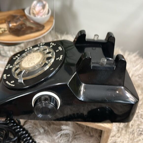 Vintage Stromberg-Carlson USA Untested As Is Black Rotary Desk Telephone - Picture 13 of 17